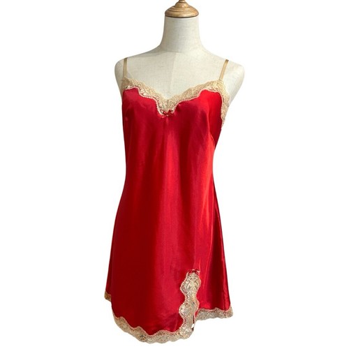 VALENTINO Vestito Slip Babydoll Rosso Victoria's Secret Vintage TG MSabrina Carpenter Coquette