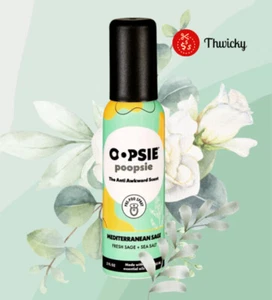 Oopsie Poopsie - Toilet Spray Mediterranean Sage Single Bottle 2oz - Picture 1 of 4