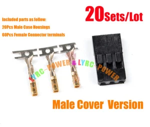 20 juegos/lote de enchufe conector macho único de 2,54 mm DPMS20 para batería Servo Jr Futaba - Imagen 1 de 2