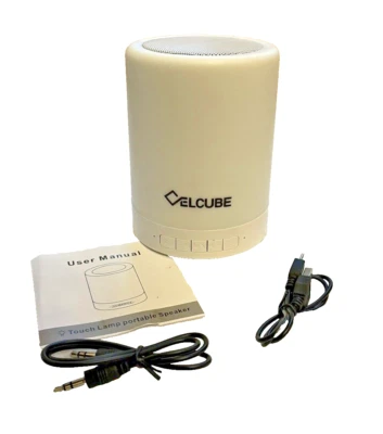 Celcube Smart Music Speaker Lamp Indoor Outdoor Wireless LED Multicolor Touch - Image 1 of 4