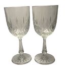 Canfield Clear Anchor Hocking Water Goblet 7 3/8 in Set of 2