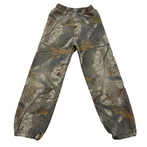 Vintage Realtree Camo Sweatpants Boys Small Jogger Sweats Y2K Baggy Skate Youth - Picture 1 of 16