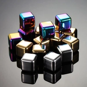 Steel Ice Cube Cube Food-grade Never Dilute (304) Stainless Steel 1 X 29g - Picture 1 of 42