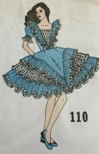 C & C Originals ~ Square Dance Pattern 110 ~ Size 6-8-10 ~ NEW - Picture 1 of 3