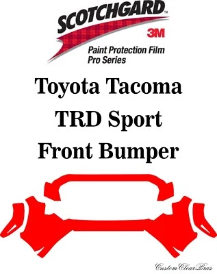 Película protectora de pintura 3M serie Pro transparente 2024 2025 Toyota Tacoma TRD Sport Foto 1 de 3