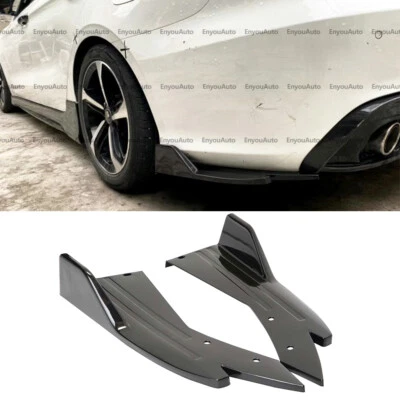 For Kia K5 UNIVERSAL Rear Bumper Lip Spoiler Splitter Diffuser Glossy Black Foto 1 de 4