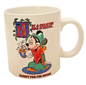 Disney 2001 Mickey Mouse "Not A Creature Was Stirring Except For The Mouse" Mug - Picture 1 of 6