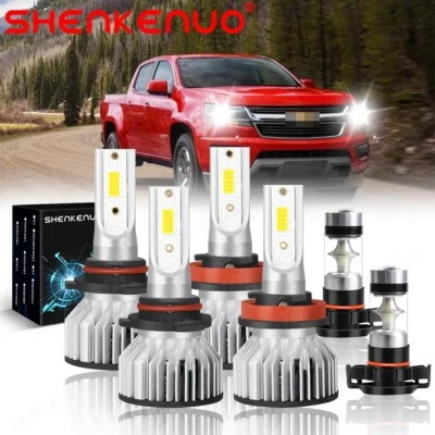 Kits de faros LED + faros antiniebla 6000 k para Chevrolet Colorado 2016-2018 Foto 1 de 4