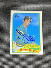 Dave Otto Oakland Athletics Signed Auto 1989 Topps #131 ~ COA