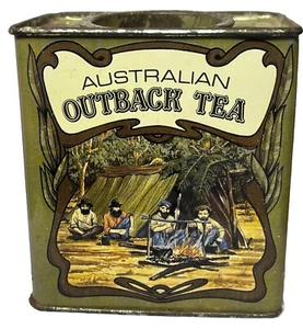 Australian Outback Tea EMPTY Collectible Tin Storage Container Display Decor - Picture 1 of 9