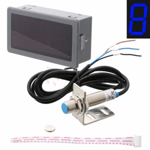 4 Digital LED Tachometer RPM Speed Meter & NPN Hall Proximity Switch Sensors BU - Picture 1 of 5
