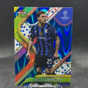 Nicolo Barella 2024-25 Topps Finest UEFA Club Competitions Blue Raywave /150 #67 - Picture 1 of 2