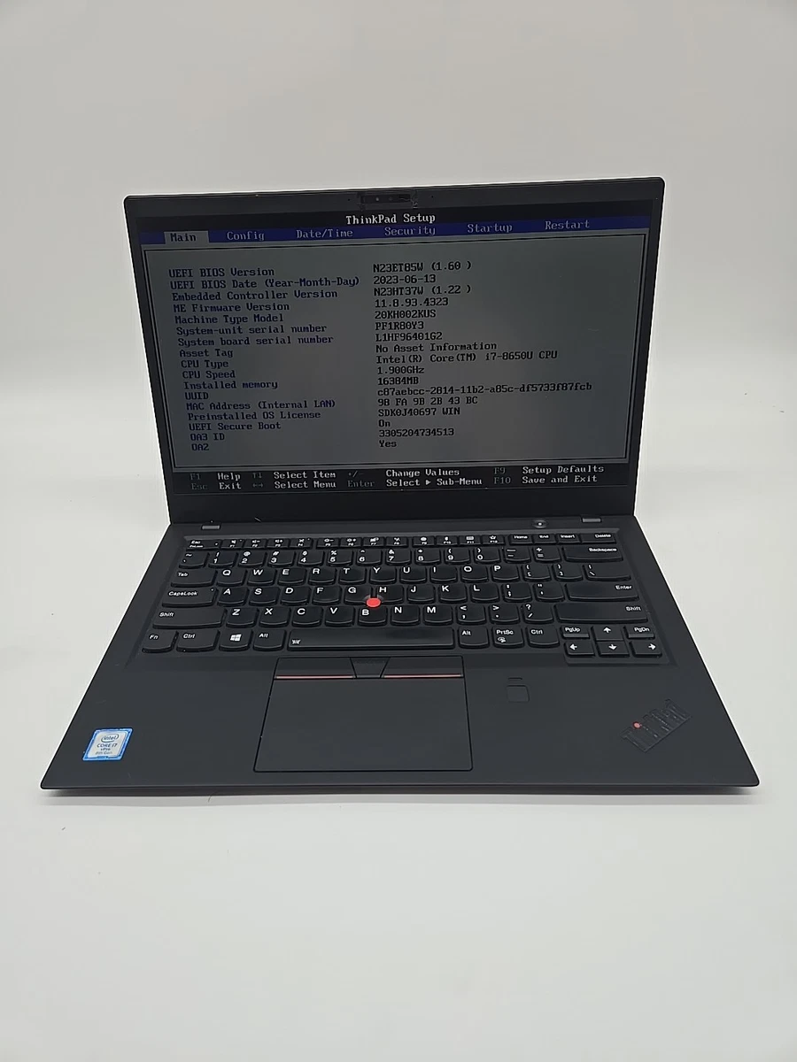 Lenovo Thinkpad X1 Carbon 6th Gen PC Laptops & Netbooks for Sale