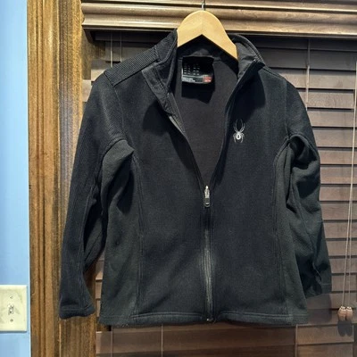 Spyder Zip-up  Light Weight Jacket Black  Kids Sz L 16 - Image 1 of 4