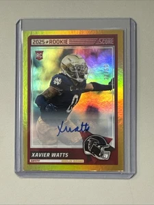2025 Panini Score Xavier Watts Gold Zone Auto /50 - Picture 1 of 2