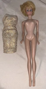Vintage Mattel Midge 1962 Barbie Doll Strawberry Blonde Bubble Cut Hair - Picture 1 of 11