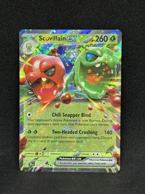 Pokemon-Scovillain ex 022/162 SV05: Temporal Forces Holo - Image 1 of 2