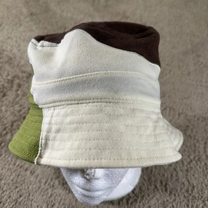 Golf Wang Hat Cap Fitted L XL Brown White Green Colorblock Canvas Mens Skatewear - Picture 1 of 9