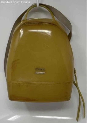 Подлинный Furla женщин желтый регулируемый ремень молнии конфеты мини желе рюкзак - Изображение 1 из 4