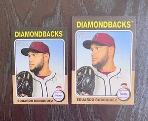 2024 Topps Heritage High Number Mini Eduardo Rodriguez #580 + Base - Picture 1 of 2