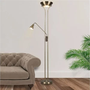 Brass Mother & Child Lamp Floor Standing Lamp - Picture 1 of 4