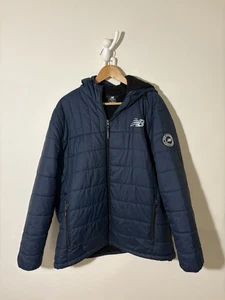 New Balance Sherpa Lined Puffer Jacket Men’s Navy XL - Picture 1 of 15