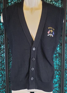 VINTAGE RYDER CUP PULLOVER WESTE HERREN M SCHWARZ KNOPF 1995 OAK HILL N.Y. PEPSI U.S.A. - Bild 1 von 16
