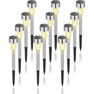 Solarleuchten, Gartendekoration, Außenlampen, warmweiß, , 12 Stück - Bild 1 von 10