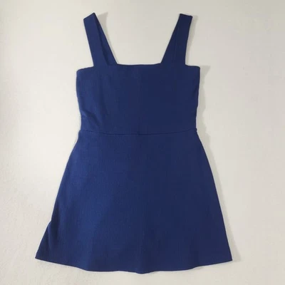 Victoria Secret ROSA Tanque Acanalado Mameluco Vestido Incorporado Pantalones Cortos L Azul Marino  Foto 1 de 4