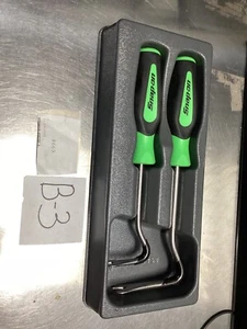 Snap-On PAKTY428 Non-Marring Trim Pad Tool Set ASGP1B & ASGP2B Green Soft Grip - Picture 1 of 5