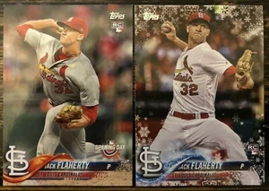 JACK FLAHERTY 2018 Topps RC LOT! Opening Day 130 Holiday HMW145 Cardinals ROOKIE - Picture 1 of 2