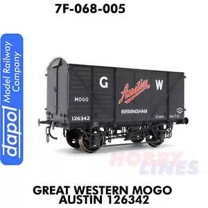 GWR MOGO ALVIS 126342 WEATHERED Van O gauge wagon 1:43.5 Dapol 7F-068-005 - Picture 1 of 4