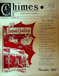 Chimes Magazine Psychic December 1957 Charles Swann Frances Bond Gloria Dare - Imagen 1 de 1