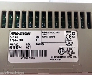 ALLEN BRADLEY 1794-1A8 INPUT MODULE 6D Part No. 9616374 (CS023) - Picture 1 of 1