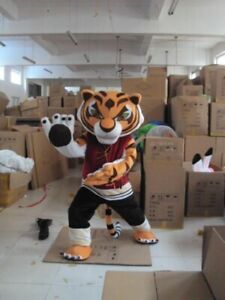 Tigress Tiger Kung Fu Panda Mascot Costume Halloween COS Adult Fancy Dress Newly