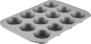 12-C. Nonstick Nonstick Bakeware Muffin Pan, Gray - Picture 1 of 11