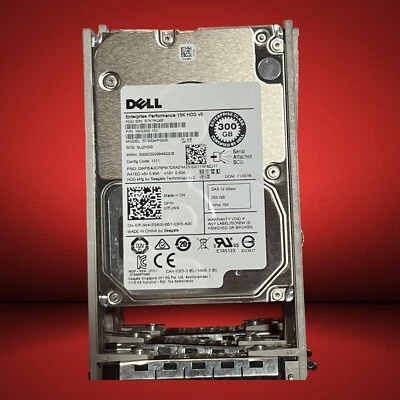 Dell 300GB 12G SAS 15K 2.5" HDD ST300MP0005 07FJW4 w/Tray Enterprise - Image 1 of 2