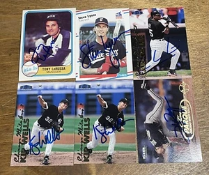 Chicago White Sox autographed card lot LaRussa Lyons Wells Lee - Picture 1 of 1