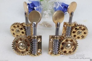 Upright Double bass Peg Brass Metal Body 3/4 4/4 Big wheel String Tuners - Picture 1 of 8
