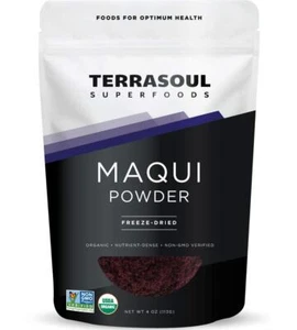 Organic Maqui Berry Powder, 4 Oz, Freeze-dried, Antioxidant-Rich Superfood fo... - Picture 1 of 5
