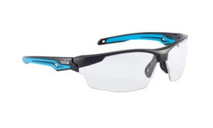 Bolle Tryon Safety Glasses Black/Blue Frame Clear Platinum Anti-Fog Lena 40301