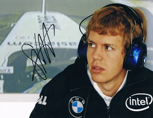 Sebastian Vettel 1987- genuine autograph 8"x10" photo signed Formula One - Picture 1 of 1