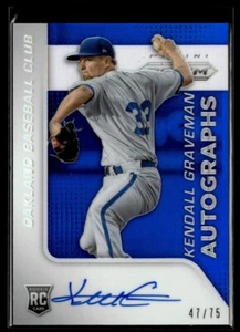 2015 Panini Prizm Rookie Autographs Blue Prizms Kendall Graveman Rookie Auto - Picture 1 of 2
