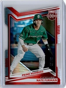 2022 Elite Extra Edition Red Prime Numbers Nate Furman 27/80 (B24) Guardians - Picture 1 of 2