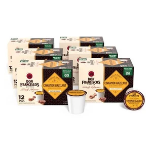 Cinnamon Hazelnut Flavored Medium Roast Coffee Pods - 72 Count - Recyclable S... - Picture 1 of 7