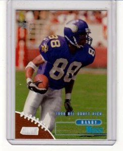 RANDY MOSS 1998 Stadium Club ROOKIE CARD #189 Marshall MINNESOTA NEW ENGLAND - Foto 1 di 1