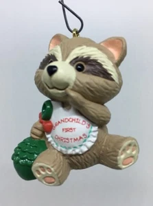 Hallmark Grandchild's First Christmas Ornament Raccoon  1993 - Picture 1 of 8