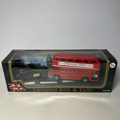 Teamsters London Bus & Taxi Die-cast Metal With Plastic Parts Model No. 40567 - Image 1 of 4