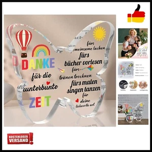 Abschiedsgeschenk Erzieherin, schmetterlingsförmig Dekoschild Danke Lehrerin,... - Bild 1 von 10