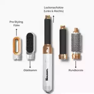 5IN1 Hairstyler Air Hair Curling Warmluftbürste Föhnbürste Rundbürste Lockenstab - Bild 1 von 3